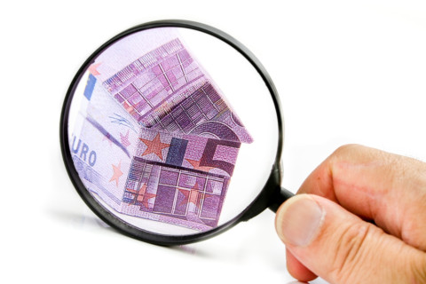 S Vergrootglas euros huisAdobeStock 66465118
